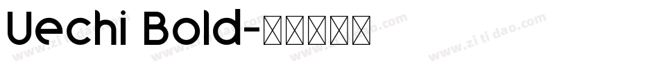 Uechi Bold字体转换